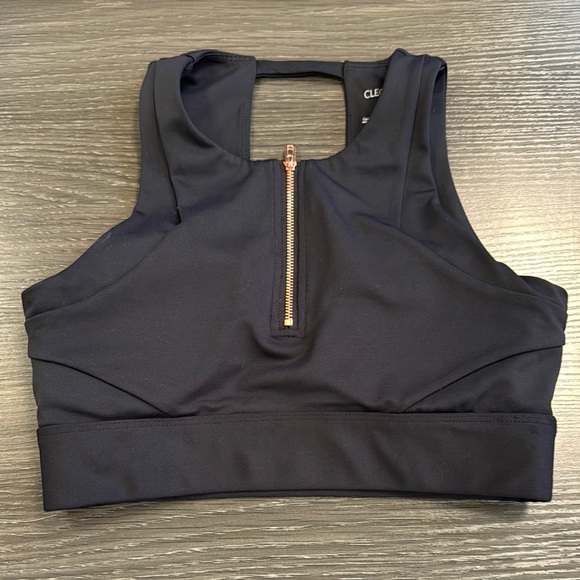 Cleo Harper Other - Cleo Harper Black Sports Bra High Neck Racerback